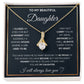 To My Daughter, I Will Always Carry You In My Heart - Alluring Beauty Necklace gift for my beautiful daughter from ShineOn Fulfillment.