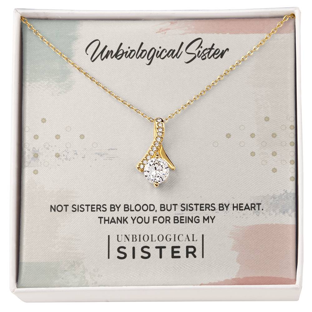 To My Unbiological Sister, Thank You - Alluring Beauty Necklace