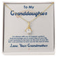 To My Granddaughter, I Love You For The Rest Of My Life - Alluring Beauty Necklace