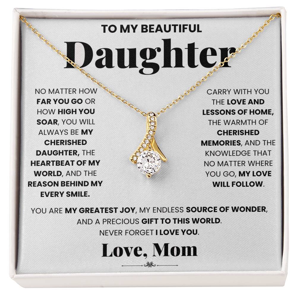 A special gift box with the Alluring Beauty Necklace from My Cherished Daughter, a ShineOn Fulfillment product, for my daughter.