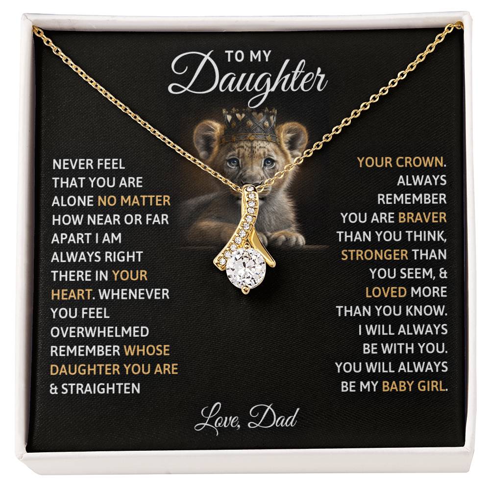 A "To My Daughter, You Will Always Be My Baby Girls - Alluring Beauty Necklace" by ShineOn Fulfillment, the perfect gift for my daughter.