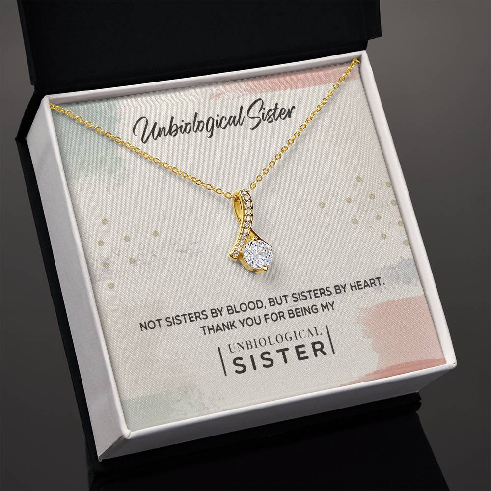 To My Unbiological Sister, Thank You - Alluring Beauty Necklace