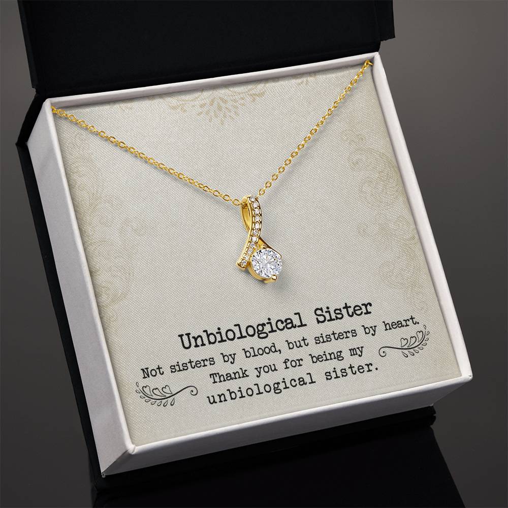 To My Unbiological Sister, Sister By Heart - Alluring Beauty Necklace