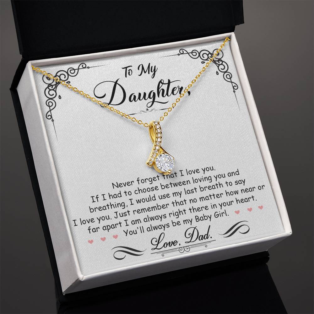 A To My Daughter, I'm Always Right Here In Your Heart - Alluring Beauty Necklace by ShineOn Fulfillment for my daughter in a beautifully presented box.