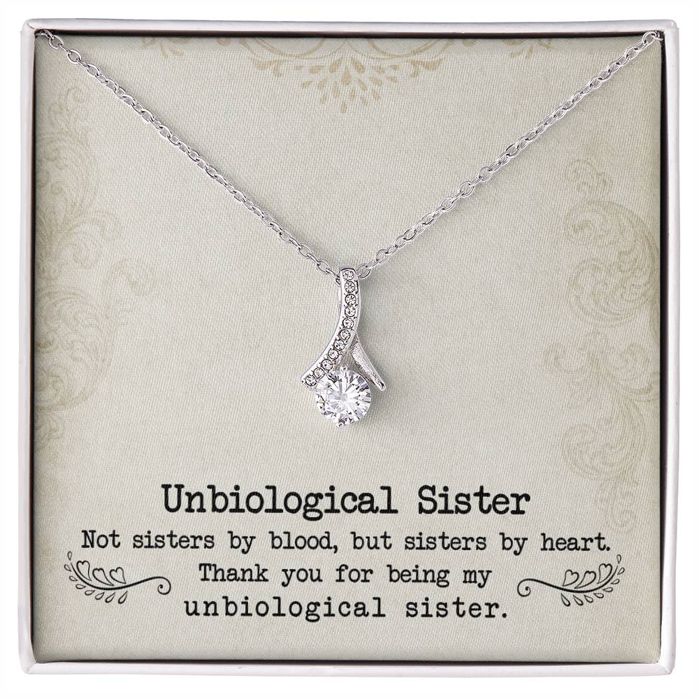 To My Unbiological Sister, Sister By Heart - Alluring Beauty Necklace