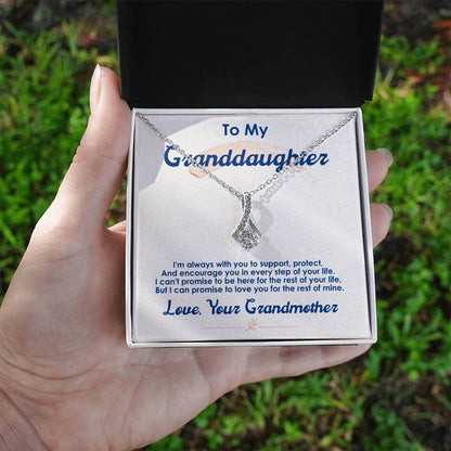 To My Granddaughter, I Love You For The Rest Of My Life - Alluring Beauty Necklace
