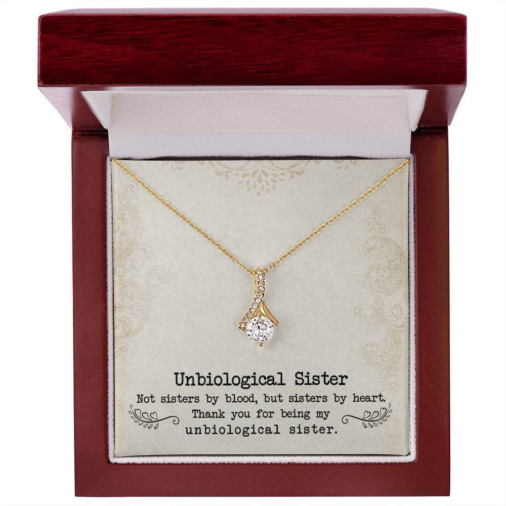 To My Unbiological Sister, Sister By Heart - Alluring Beauty Necklace