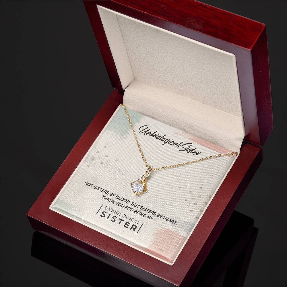 To My Unbiological Sister, Thank You - Alluring Beauty Necklace
