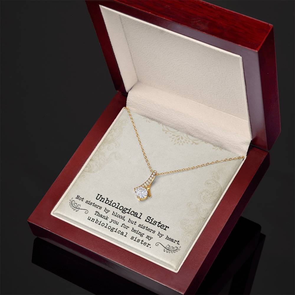 To My Unbiological Sister, Sister By Heart - Alluring Beauty Necklace
