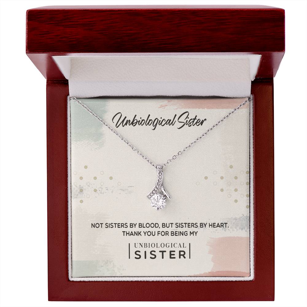 To My Unbiological Sister, Thank You - Alluring Beauty Necklace