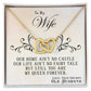 To My Wife, You Are My Queen Forever - Interlocking Hearts Necklace