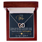 To My Wife, I Want To Be Your Everything - Interlocking Hearts Necklace