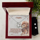 A "To My Beautiful Daughter, I Promise To Love You For The Rest Of My Life - Forever Love Necklace" featuring a lion and a tiger, presented in a wooden box. Perfect as a gift by ShineOn Fulfillment.