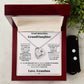 An elegant gift box containing a Cherished Granddaughter Grandma - Forever Love Necklace by ShineOn Fulfillment.
