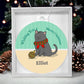 AnywherePOD Cat Name Personalized Christmas Ornament.