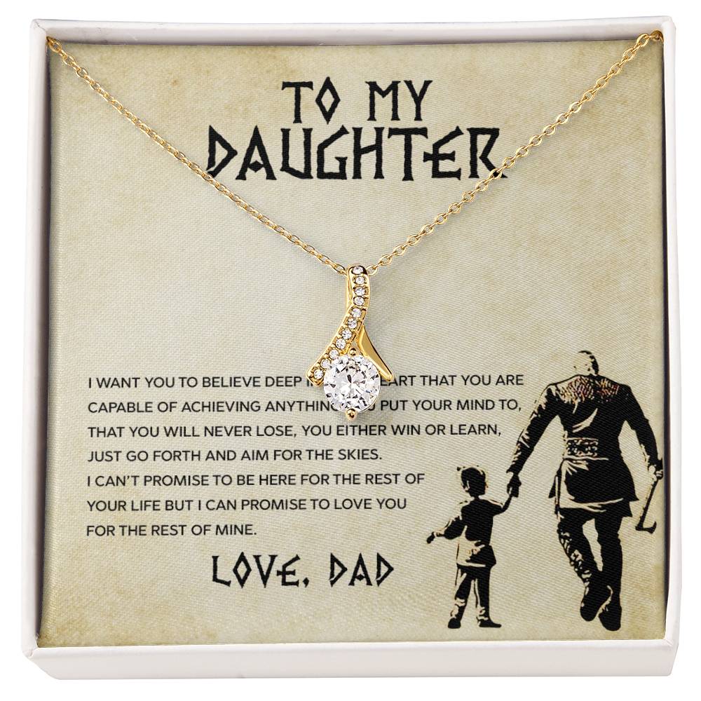 This stunning gift box features the "To My Daughter, You Will Never Lose - Alluring Beauty Necklace" by ShineOn Fulfillment, making it the perfect gift for that special someone in your life.