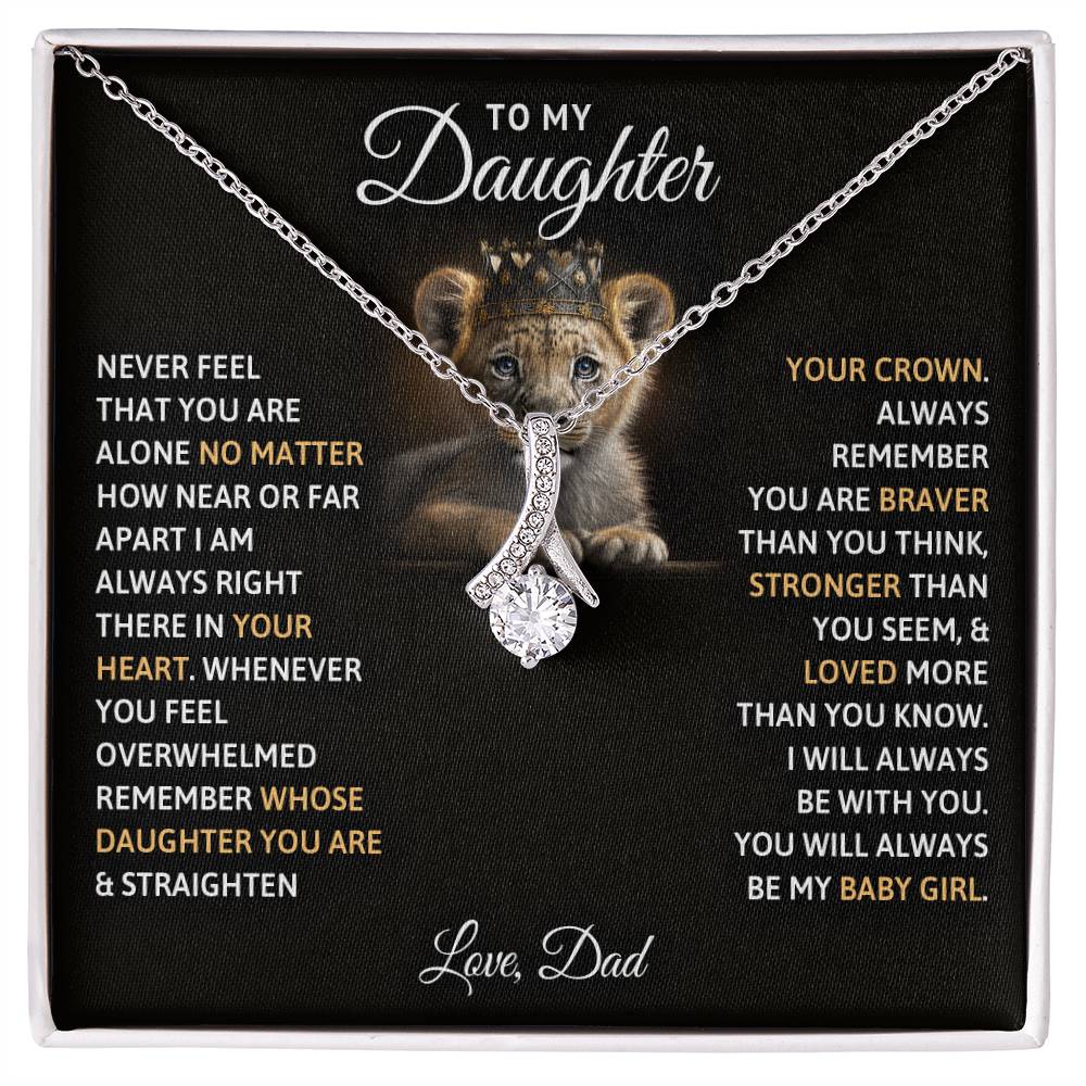 A "To My Daughter, You Will Always Be My Baby Girls - Alluring Beauty Necklace" gift box from ShineOn Fulfillment for my daughter.