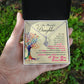 A ShineOn Fulfillment gift box containing the To My Beautiful Daughter, You Are Special To Me - Alluring Beauty Necklace pendant.
