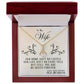 To My Wife, You Are My Queen Forever - Alluring Beauty Necklace