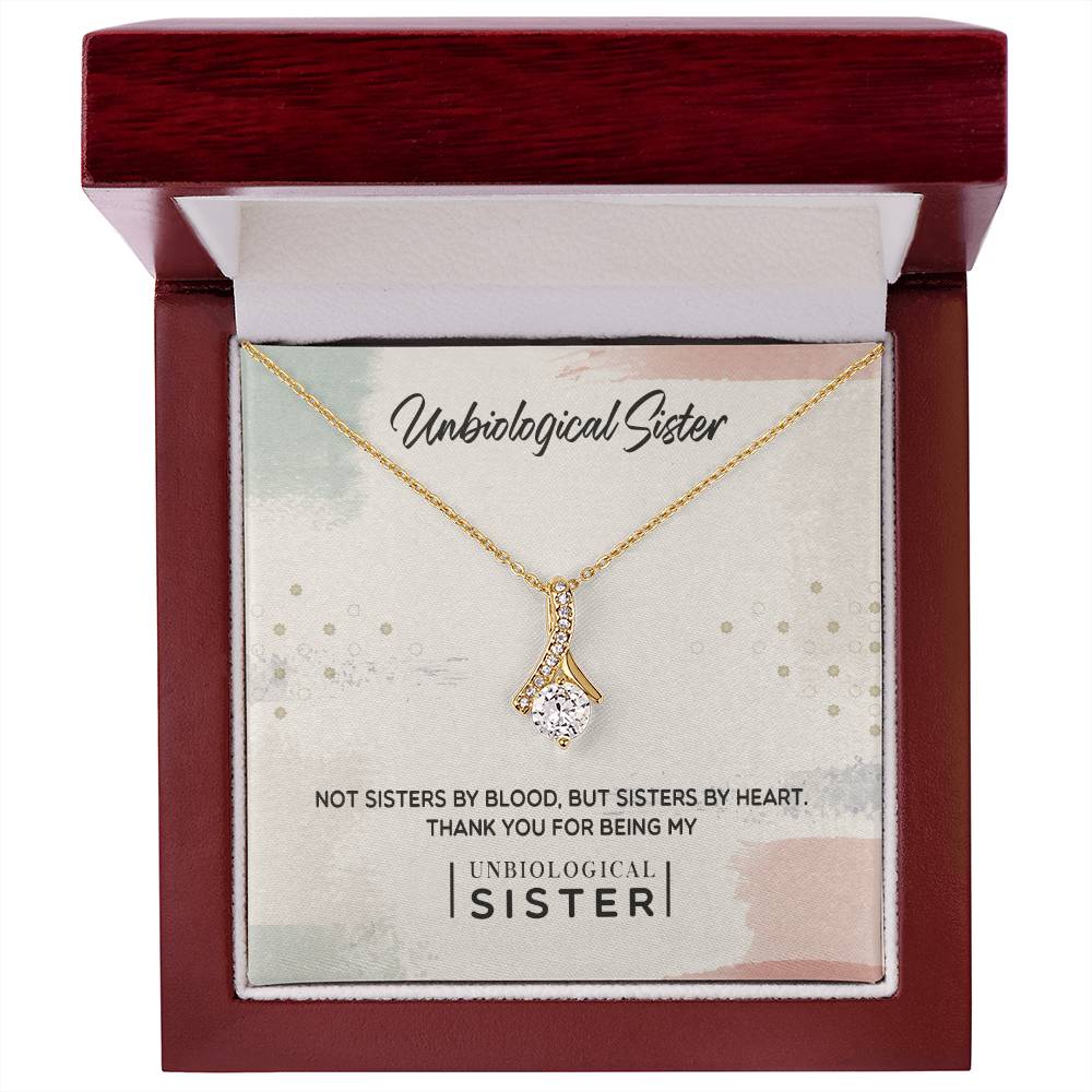 To My Unbiological Sister, Thank You - Alluring Beauty Necklace