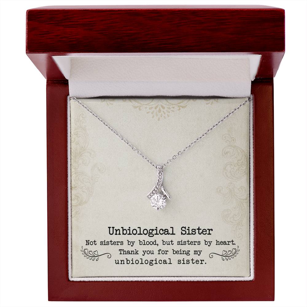 To My Unbiological Sister, Sister By Heart - Alluring Beauty Necklace