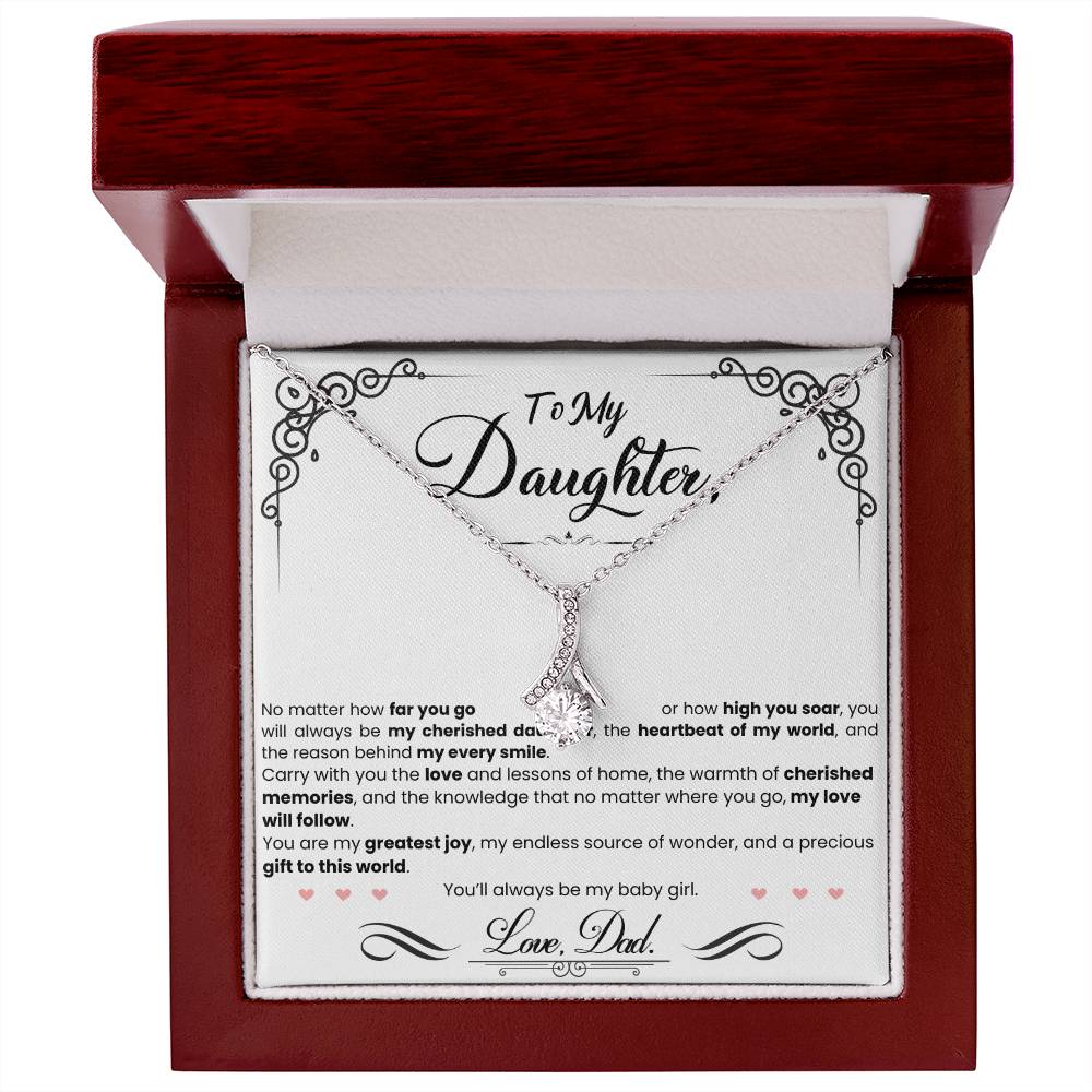 A My Beautiful Daughter - Alluring Beauty Necklace gift from ShineOn Fulfillment for your beloved daughter.
