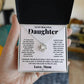 This To My Beautiful Daughter, Just Hold This To Feel My Love - Love Knot Necklace gift box with cubic zirconia crystals is the perfect sentimental gesture to show your love to my daughter. The necklace features an adjustable chain length for customizable comfort. Brand: ShineOn Fulfillment